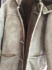 giaccone montone shearling da uomo taglia l