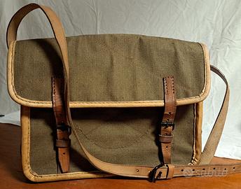 Borsa a cartella Esercito vintage.