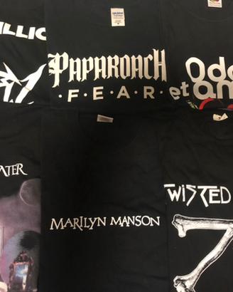 T-shirt varie musica band metal rock