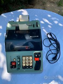 Rara Calcolatrice Scrivente Vintage Olivetti Multi