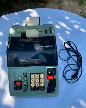 Rara Calcolatrice Scrivente Vintage Olivetti Multi