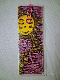 segnalibro rigido handmade tema giorno e notte