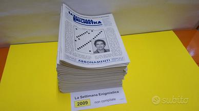 LA SETTIMANA ENIGMISTICA, anno 2009, NON compilati