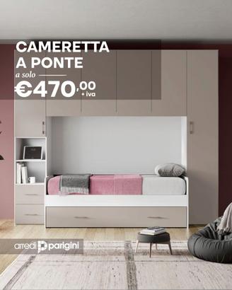 -Cameretta a ponte- RETI A DOGHE INCLUSE