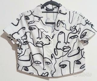 Camicia bianca maniche corte 