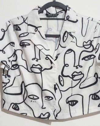 Camicia bianca maniche corte 