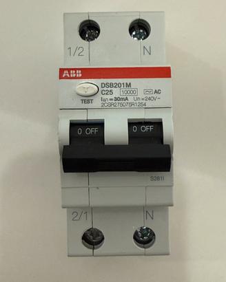ABB DSB201 M - 1P+N interruttore automatico