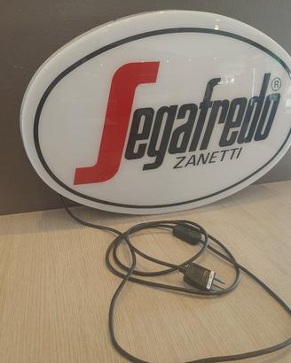 insegna luminosa segafredo