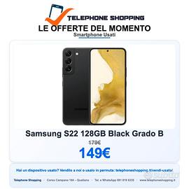 Samsung S22 128GB Black Grado B
