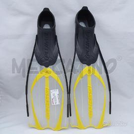 PINNE SUB CRESSI NERO GIALLO TRASP TG 41/42