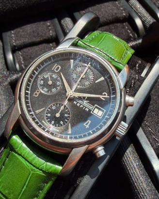 Lucien rochat 7750 Chrono vintage grigio antracite