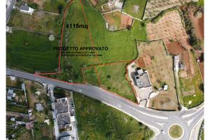 Terreno edificabile con progetto approvato 4115mq