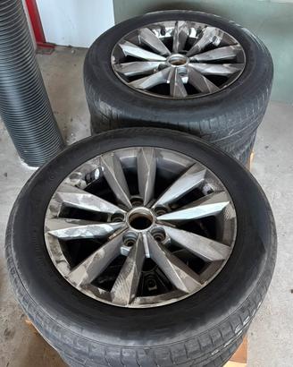 SET COMPLETO CERCHI ORIGINALI AUDI + GOMME