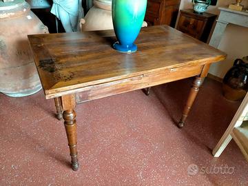 tavolo rettangolare antico allungabile 