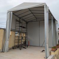 struttura acciaio zincato e pvc 600x475xh500