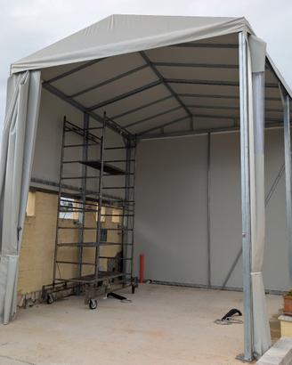 struttura acciaio zincato e pvc 600x475xh500