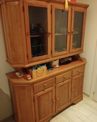 Credenza panca angoliera legno massello