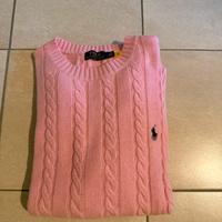 Maglione polo ralph lauren taglia L rosa