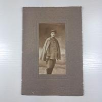 WW1 Foto d'epoca militare uniforme su cartoncino