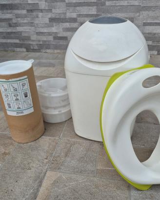 Mangia pannolini + vasca bagnetto + copritazza