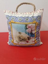 fermaporta con gatto 