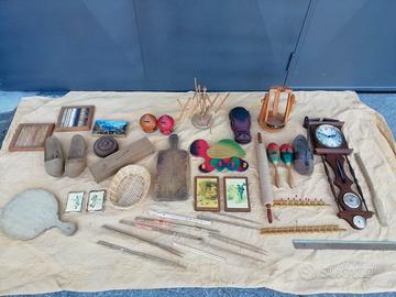 Lotto oggettistica in legno