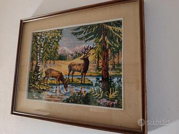 quadro a unto croce con cornice
