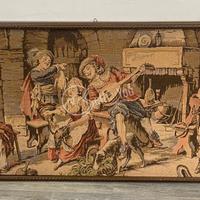 Arazzo con cornice in legno 199x69x4 cm