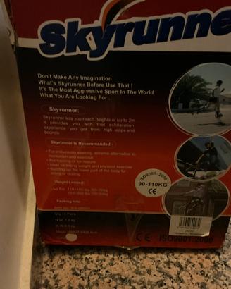 Trampoli a molla skyrunner( jump stilts) 90- 110kg
