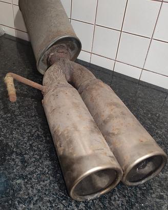 scarico sportivo doppia uscita