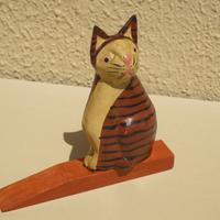 Ferma porta a gatto in legno