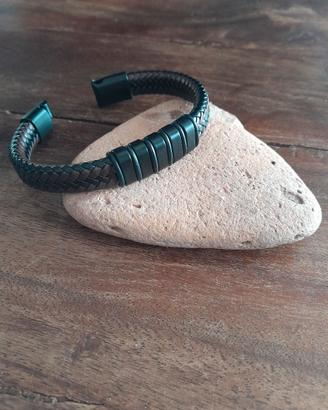 Bracciale Uomo Vintage Intrecciato - Marrone