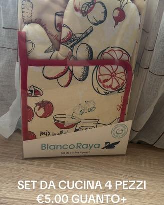 Set da cucina 4 pezzi €5