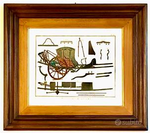 Quadro con stampa , "CARROZZA "