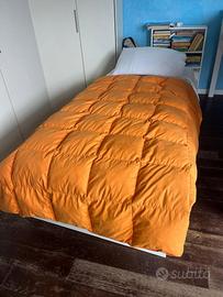 Letto singolo in legno bianco 210x98 con cassetti