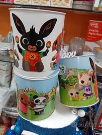 salvadanaio in latta di bing