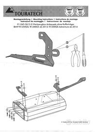 SET MONTAGGIO CASSETTA ATTREZZI TOURATECH BMW 1250