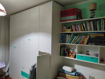 cameretta per ragazzi con ponte