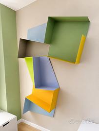 Libreria LAGO Tangram originale multicolore design