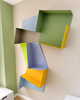 Libreria LAGO Tangram originale multicolore design
