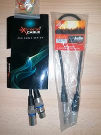 2 confezioni Cavi Audio Professionali nuovi