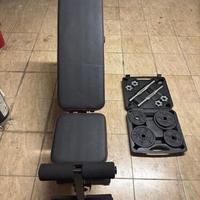 Panca + manubri kit 20kg