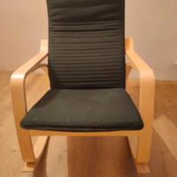 sedia dondolo ikea poang