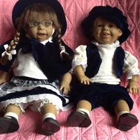 coppia bambole porcellana - tedesca