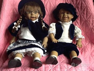 coppia bambole porcellana - tedesca