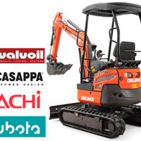 Miniescavatore 18q motore Kubota Carro allargabile