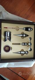 Kit elegante per vino set 6 pezzi Argento Valenti