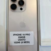 iPhone 16 Pro 256Gb Titanio Naturale