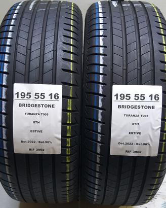 2 GOMME 195 55 16 BRIDGESTONE RIF3962