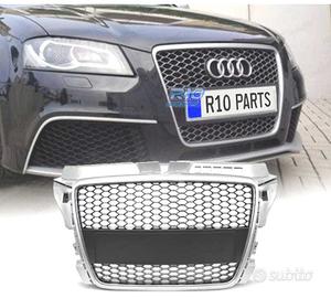 GRIGLIA AUDI A3 8P 08-12 LOOK RS3 GRIGIO CHIARO